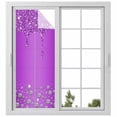 thumbnail image 1 of Modern Purple Window Privacy Film, Abstract Diamond Luxury Gradient Static Cling UV Sun Blocking Heat Control Window Tint Day and Night, Non-Adhesive One Way Windows Privacy Cover 29.5''x78.7'', 1 of 7