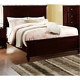 thumbnail image 1 of Modern Queen Size Furniture, Plywood, Brown Wood Tone, Bedroom Bed, Paneled Design, Plywood, 1 of 2