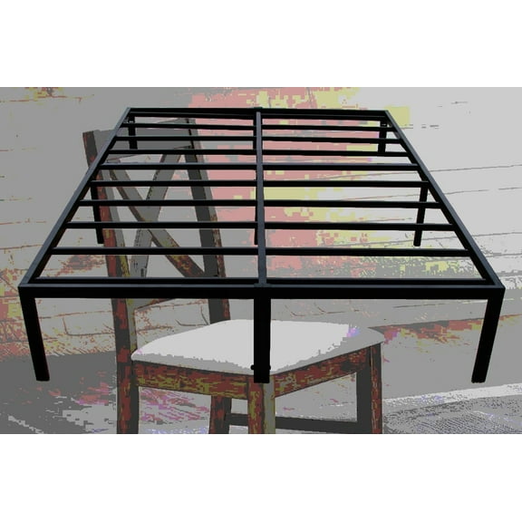 Modern Queen-Size Steel Platform Foundation - Sturdy and Durable