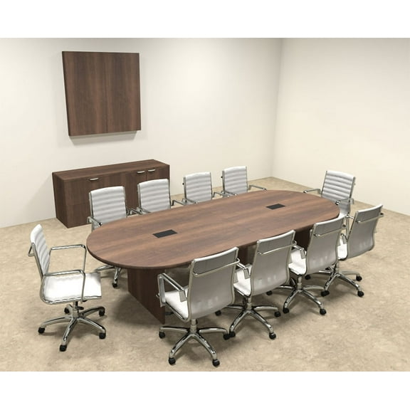 Modern Racetrack 10' Feet Conference Table, #OF-CON-C4