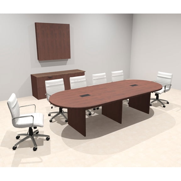 Modern Racetrack 10' Feet Conference Table, #OF-CON-CR5