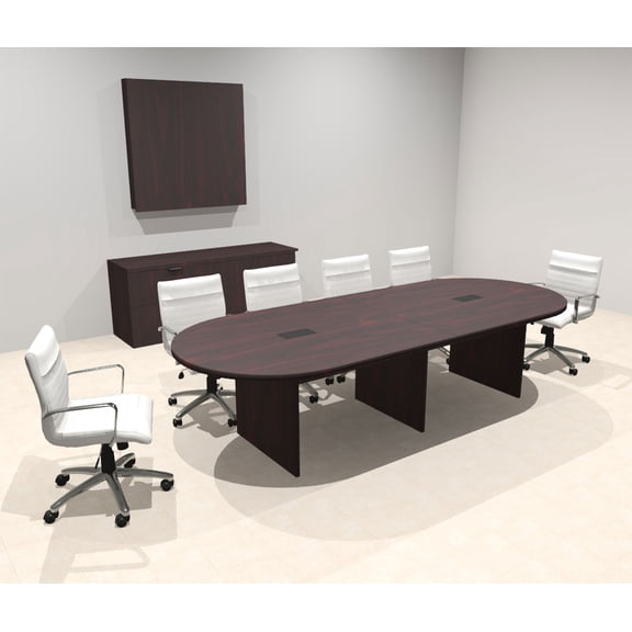 Modern Racetrack 10' Feet Conference Table, #OF-CON-CR6