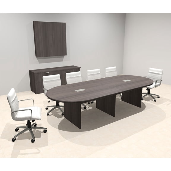 Modern Racetrack 10' Feet Conference Table, #OF-CON-CR8