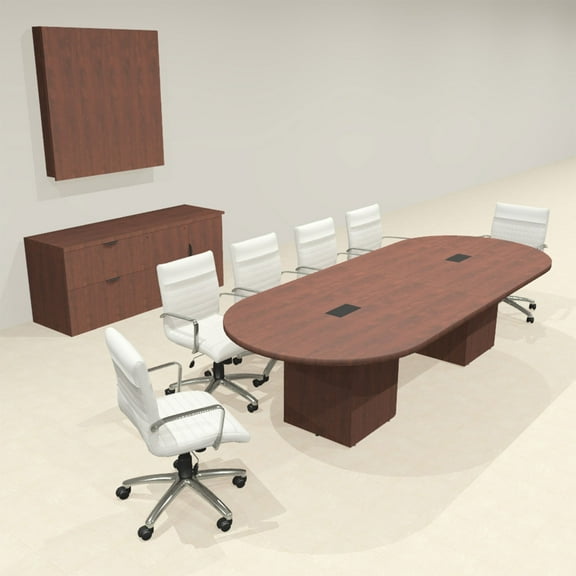 Modern Racetrack 10' Feet Conference Table, #OF-CON-CRQ5