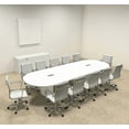 thumbnail image 1 of Modern Racetrack 12' Feet Conference Table, #OF-CON-C112, 1 of 2
