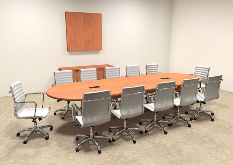 Modern Racetrack 12' Feet Conference Table, #OF-CON-C6 - Walmart.com
