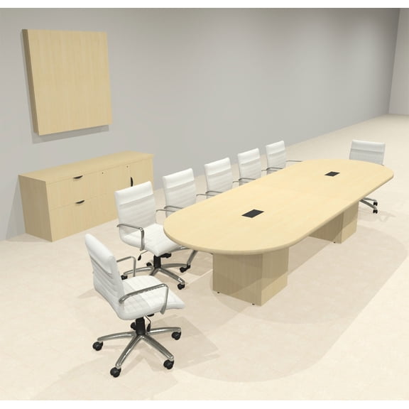 Modern Racetrack 12' Feet Conference Table, #OF-CON-CRQ10