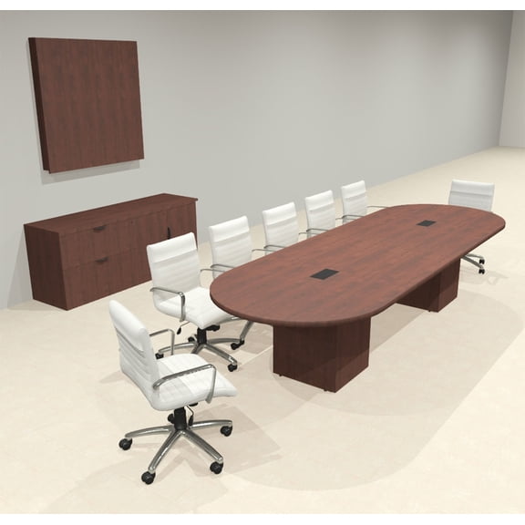 Modern Racetrack 12' Feet Conference Table, #OF-CON-CRQ13