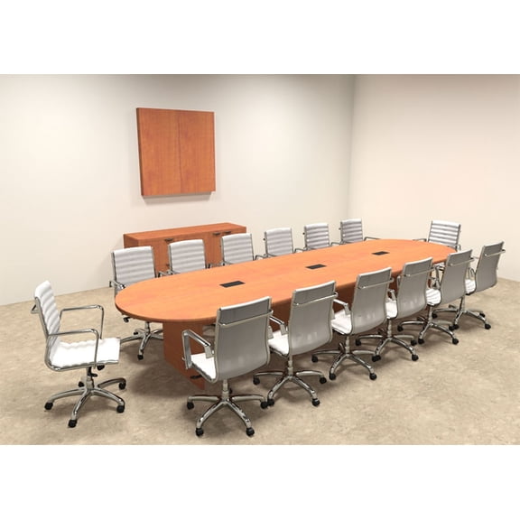 Modern Racetrack 14' Feet Conference Table, #OF-CON-C11