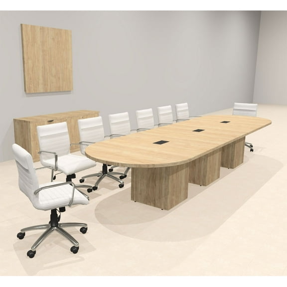 Modern Racetrack 14' Feet Conference Table, #OF-CON-CRQ19