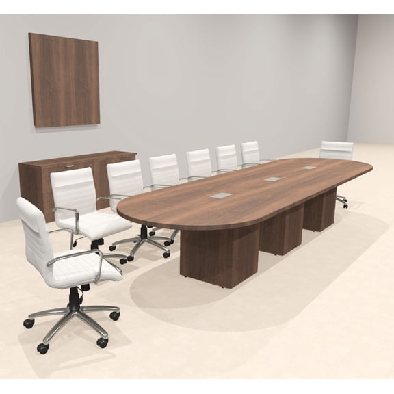 Modern Racetrack 14' Feet Conference Table, #OF-CON-CRQ20
