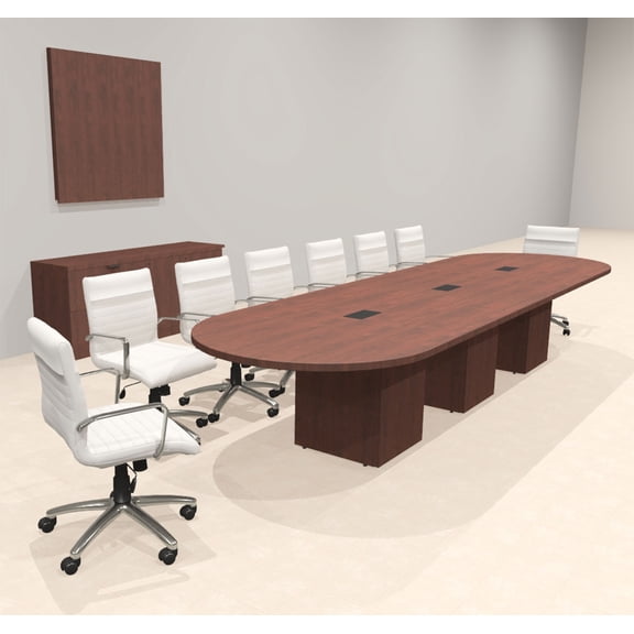 Modern Racetrack 14' Feet Conference Table, #OF-CON-CRQ21
