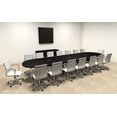 thumbnail image 1 of Modern Racetrack 16' Feet Conference Table, #OF-CON-C20, 1 of 2