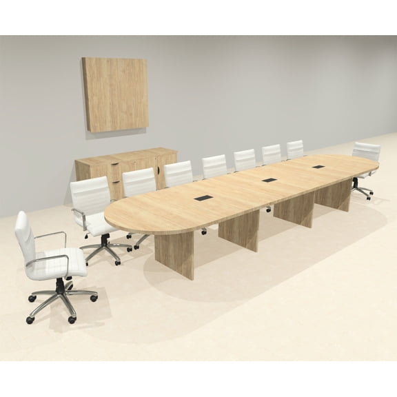 Modern Racetrack 16' Feet Conference Table, #OF-CON-CR27