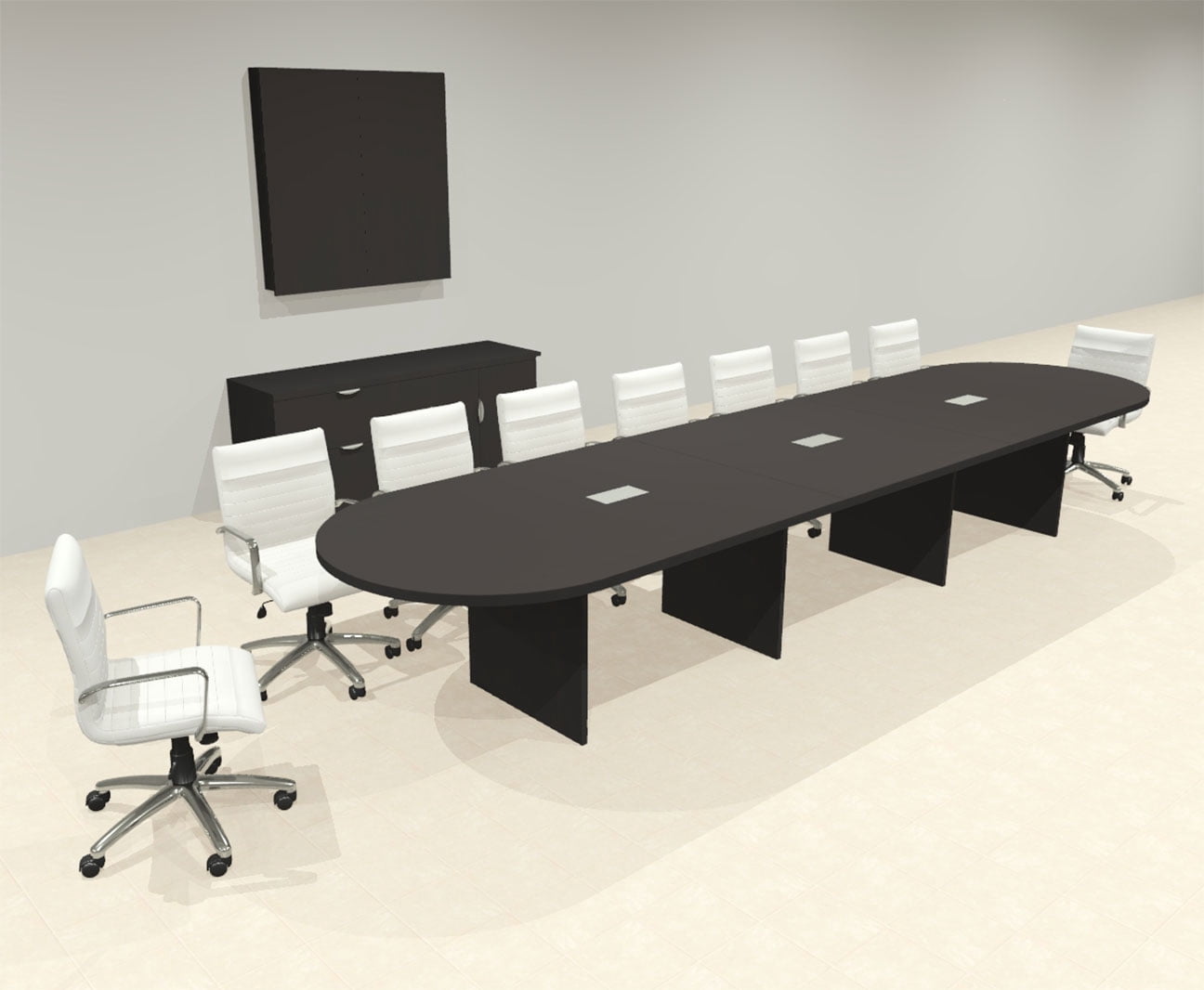 Modern Racetrack 16' Feet Conference Table, #OF-CON-CR31 - Walmart.com