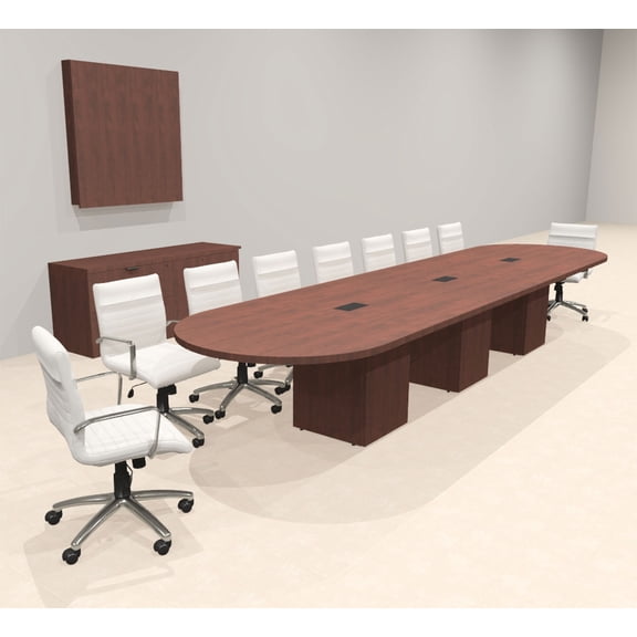 Modern Racetrack 16' Feet Conference Table, #OF-CON-CRQ29