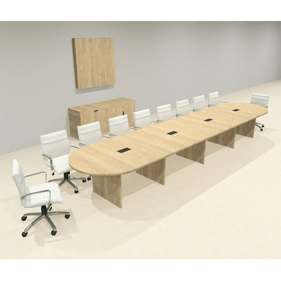 Modern Racetrack 18' Feet Conference Table, #OF-CON-CR35