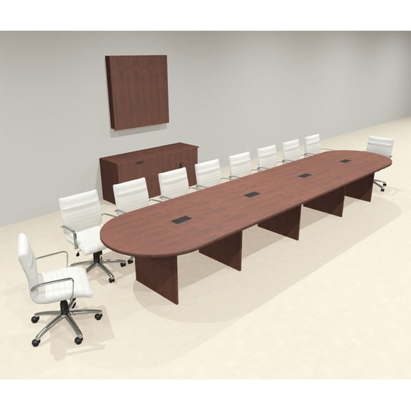 Modern Racetrack 18' Feet Conference Table, #OF-CON-CR37