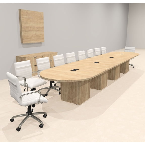 Modern Racetrack 18' Feet Conference Table, #OF-CON-CRQ35