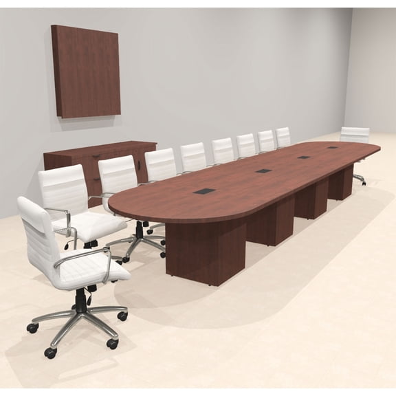 Modern Racetrack 18' Feet Conference Table, #OF-CON-CRQ37