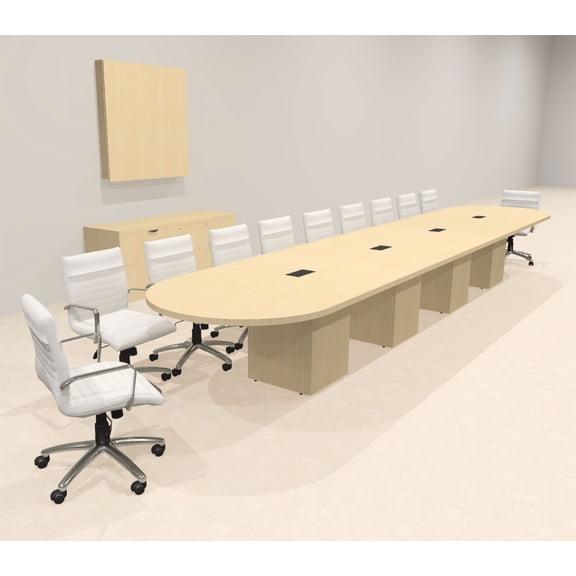 Modern Racetrack 20' Feet Conference Table, #OF-CON-CRQ42