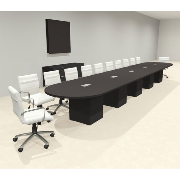 Modern Racetrack 22' Feet Conference Table, #OF-CON-CRQ55
