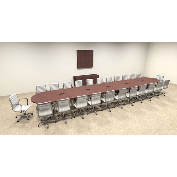 Modern Racetrack 24' Feet Conference Table, #OF-CON-C37