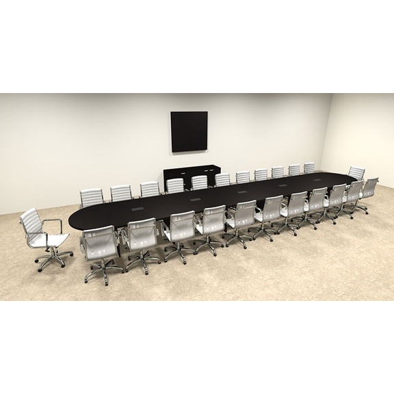 Modern Racetrack 24' Feet Conference Table, #OF-CON-C40