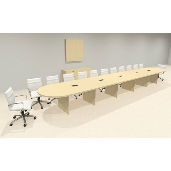 Modern Racetrack 24' Feet Conference Table, #OF-CON-CR58