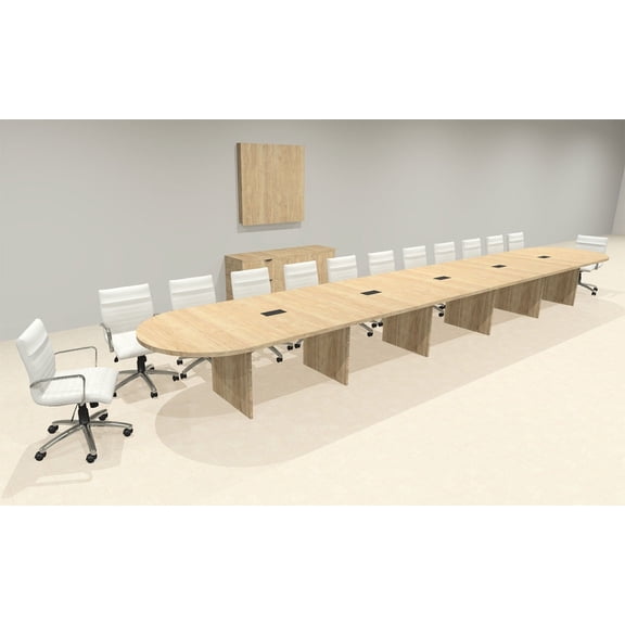 Modern Racetrack 24' Feet Conference Table, #OF-CON-CR59
