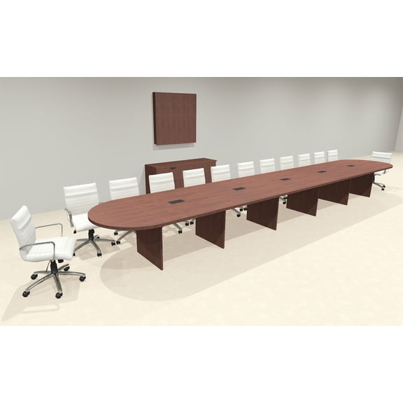 Modern Racetrack 24' Feet Conference Table, #OF-CON-CR61