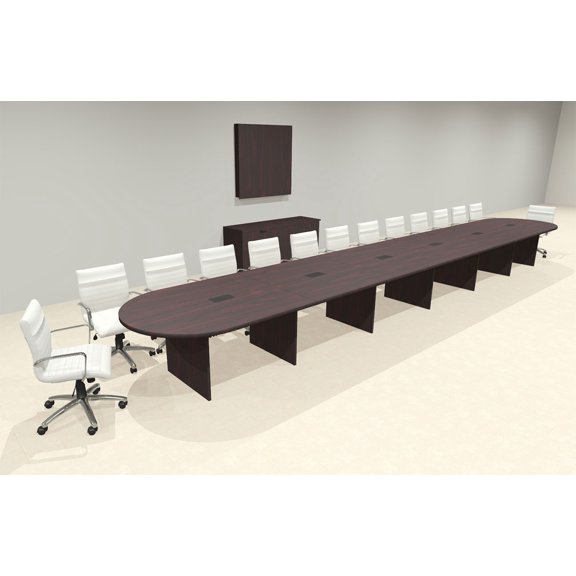 Modern Racetrack 26' Feet Conference Table, #OF-CON-CR70