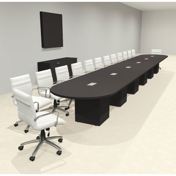 Modern Racetrack 26' Feet Conference Table, #OF-CON-CRQ71