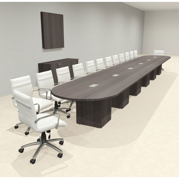 Modern Racetrack 26' Feet Conference Table, #OF-CON-CRQ72