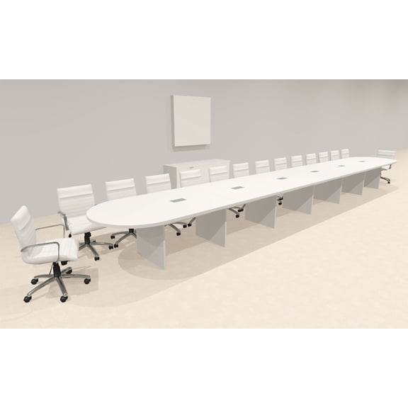 Modern Racetrack 28' Feet Conference Table, #OF-CON-CR73