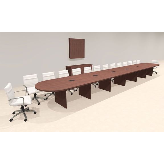 Modern Racetrack 28' Feet Conference Table, #OF-CON-CR77