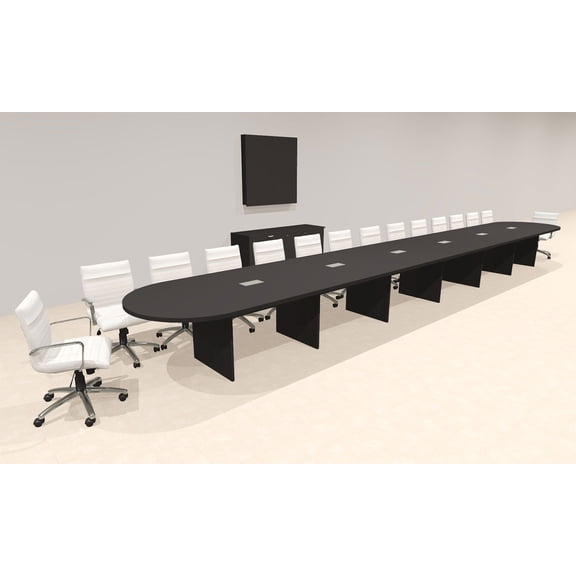 Modern Racetrack 28' Feet Conference Table, #OF-CON-CR79
