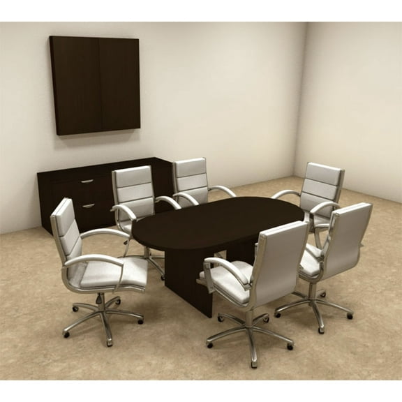 Modern Racetrack 6' Feet Conference Table, #OT-SUL-C4