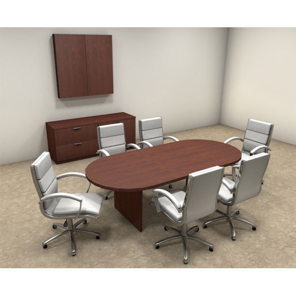 Modern Racetrack 8' Feet Conference Table, #OT-SUL-C6