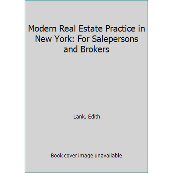 Pre-Owned Modern Real Estate Practice in New York: For Salepersons and Brokers (Paperback) 0884628914 9780884628910
