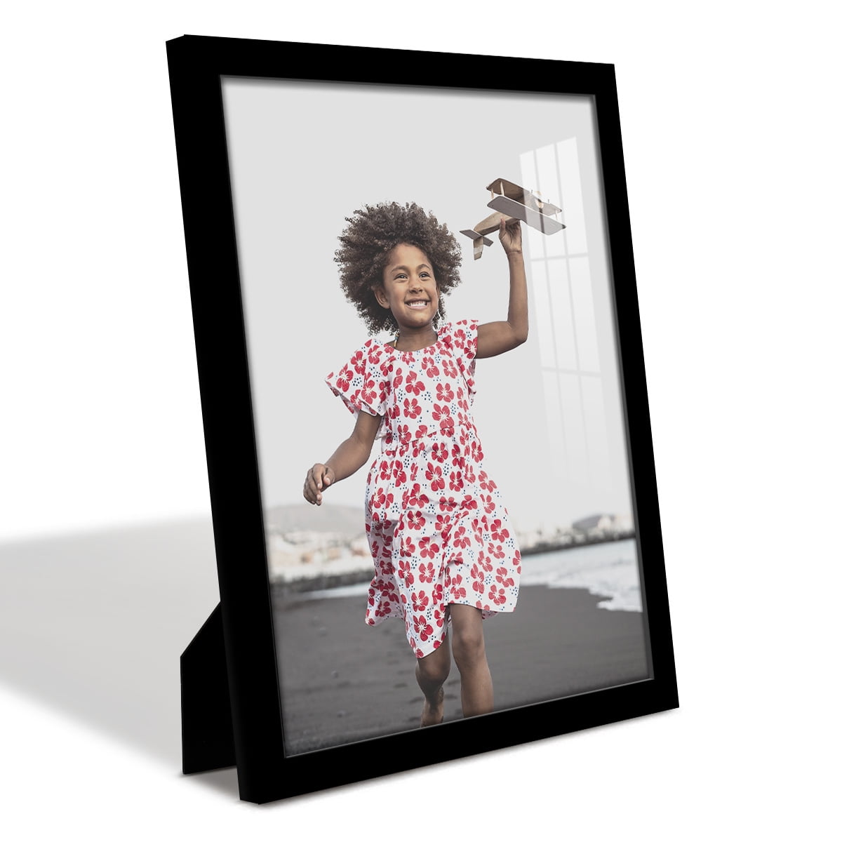 Modern Real Wood 11x14 inch Picture Frame in Black