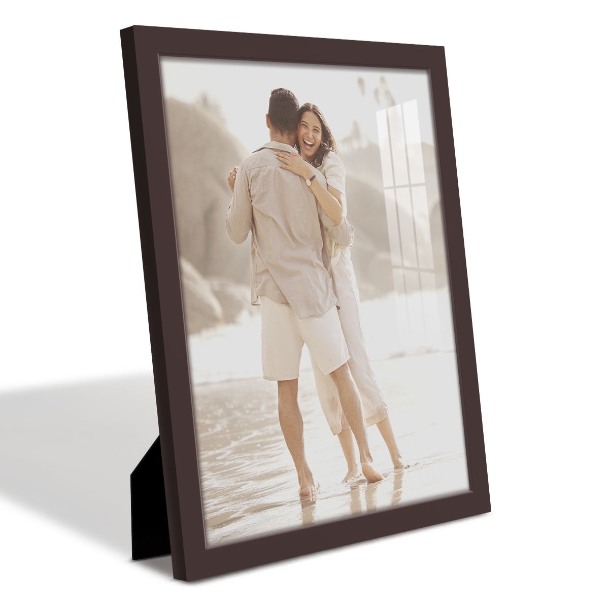 Modern Real Wood 11x14 inch Picture Frame in Brown