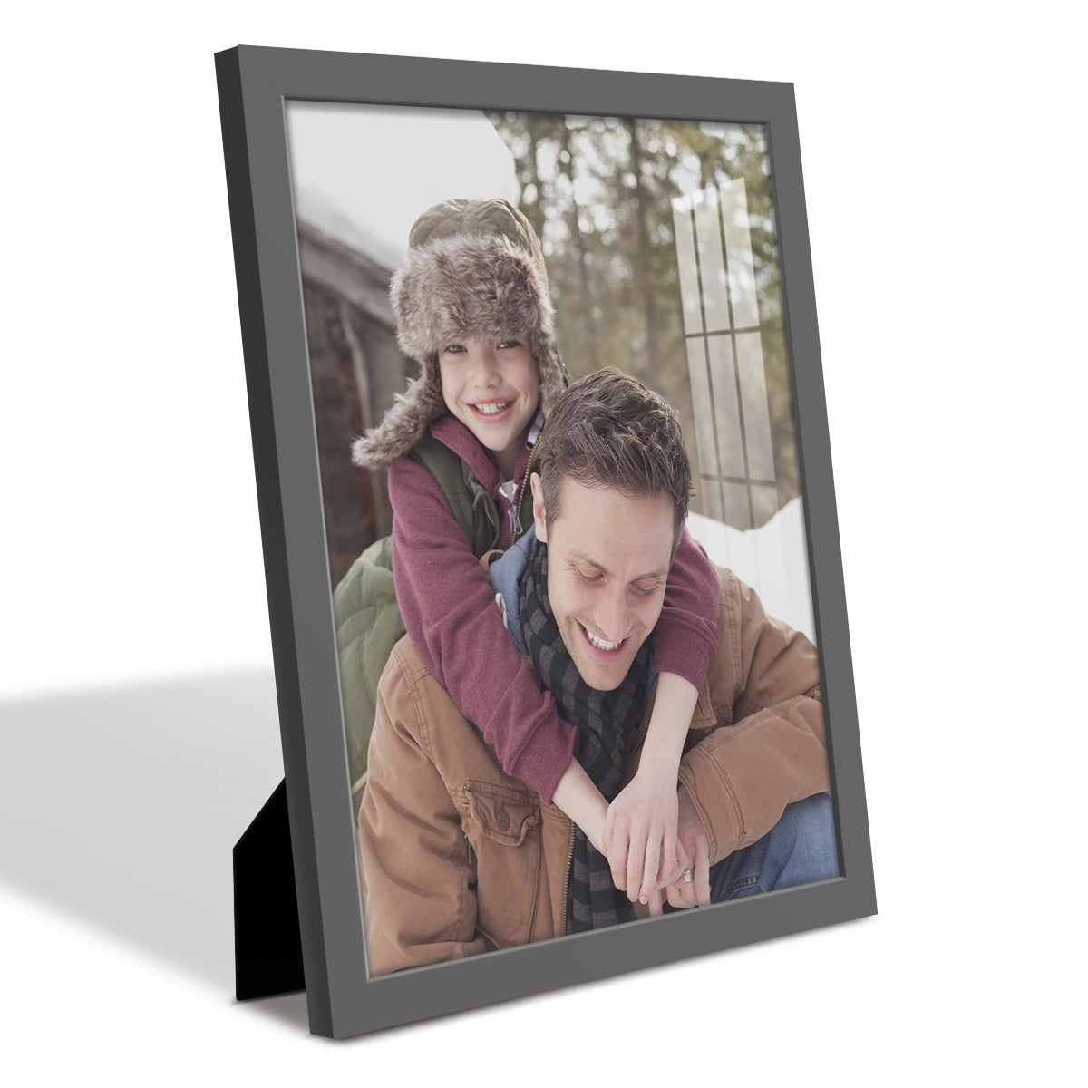 Modern Real Wood 11x14 inch Picture Frame in Gray