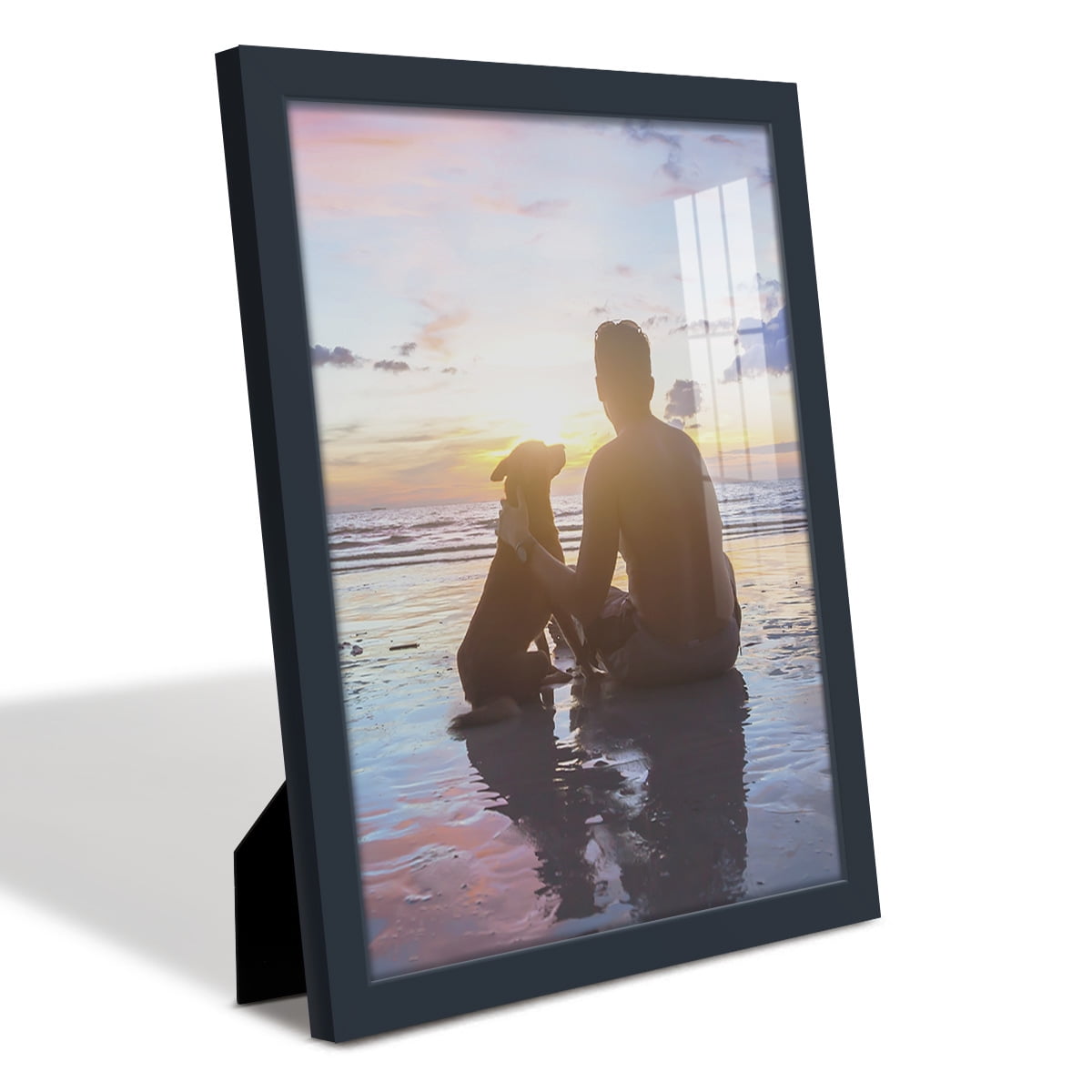 Modern Real Wood 11x14 inch Picture Frame in Navy