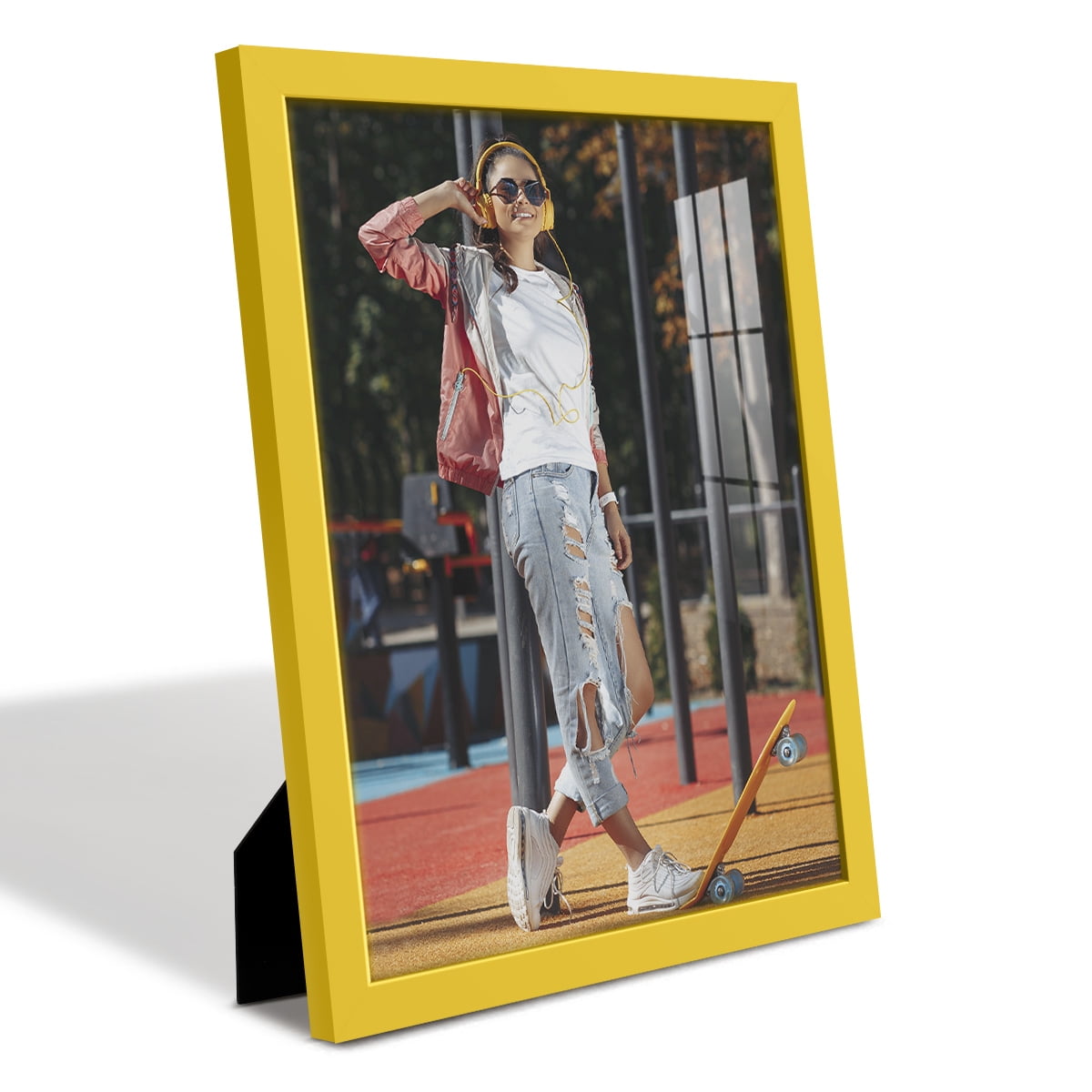 Modern Real Wood 11x14 inch Picture Frame in Yellow