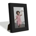 thumbnail image 1 of Modern Real Wood 3.5x5 inch Picture Frame in Black, 1 of 8