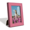 thumbnail image 1 of Modern Real Wood 3.5x5 inch Picture Frame in Hot Pink, 1 of 8