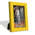 thumbnail image 1 of Modern Real Wood 4x6 inch Picture Frame in Yellow, 1 of 8