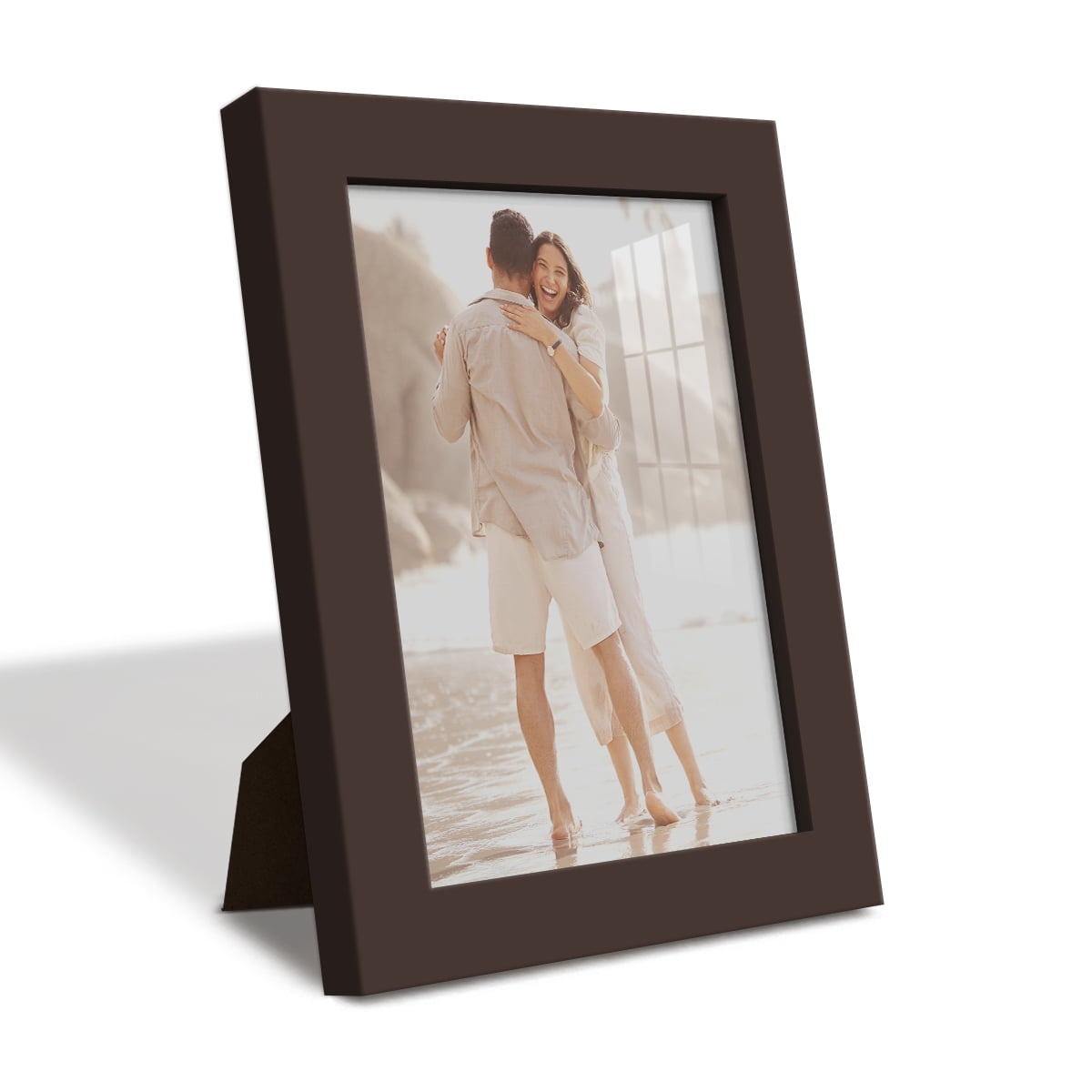 Modern Real Wood 5x7 inch Picture Frame in Brown