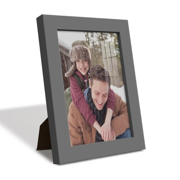 Modern Real Wood 5x7 inch Picture Frame in Gray